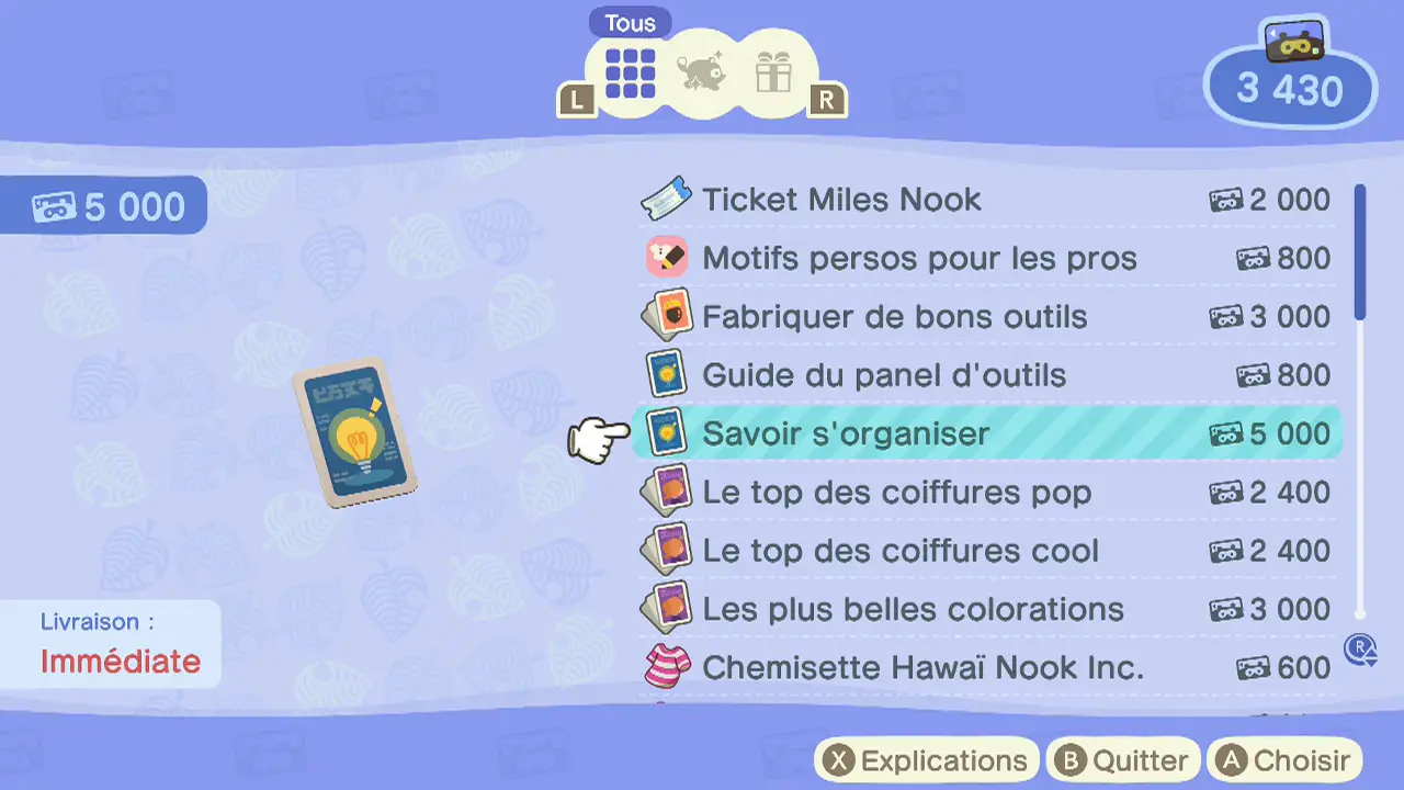 Agrandir son inventaire • Animal Crossing New Horizons • TomNook.fr